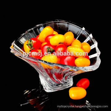 2015 Wholesale Fashion Crystal Dishware, Crystal Plate for Fruit ,shell shaped